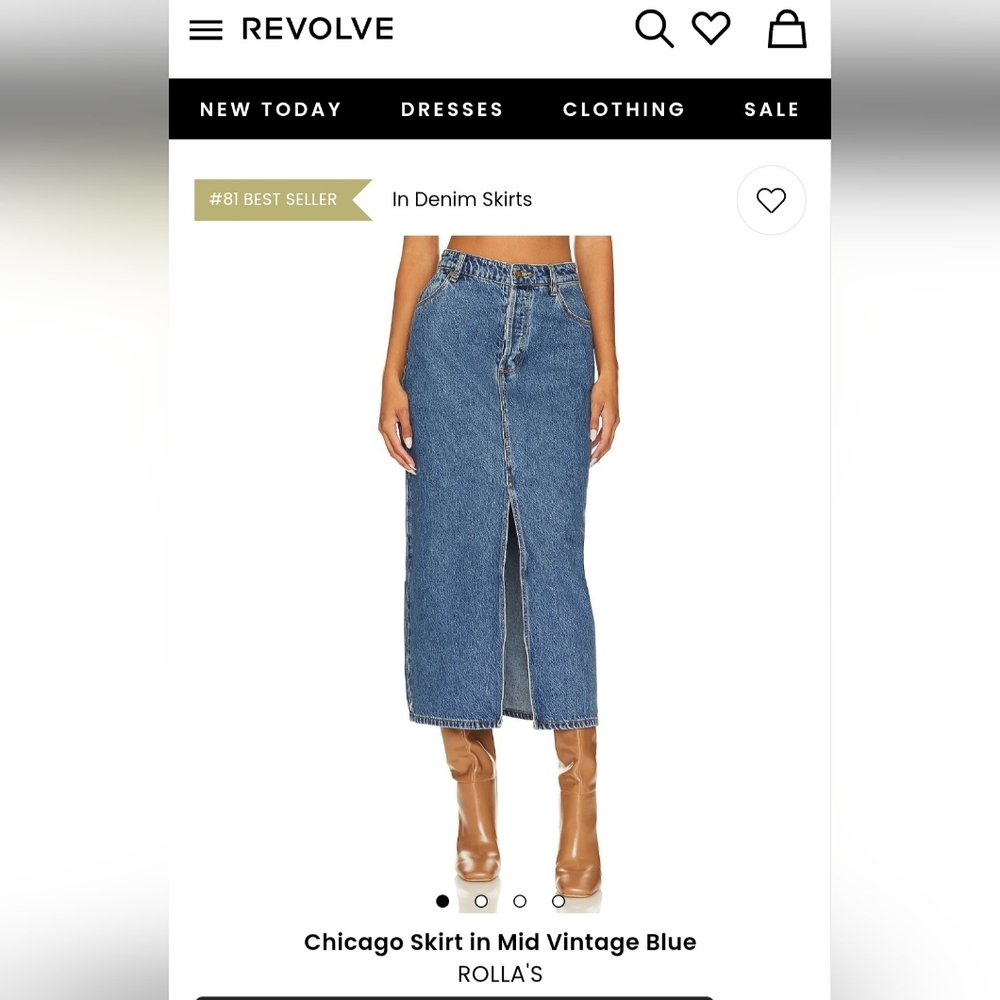 Rolla's Chicago denim skirt